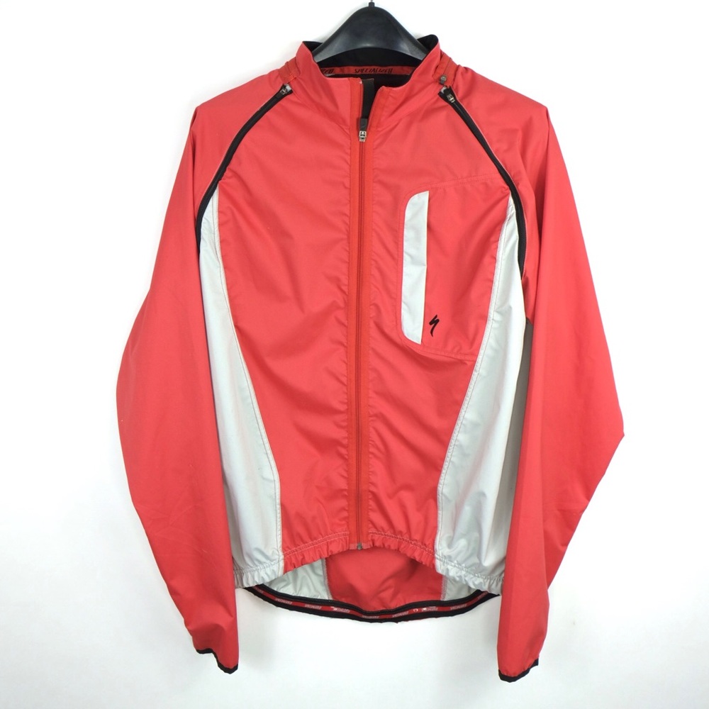 Specialized Red and White Performance Cycling Jacket